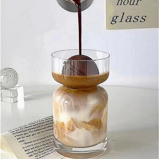 Creative Iced Latte American Style Glass Cups