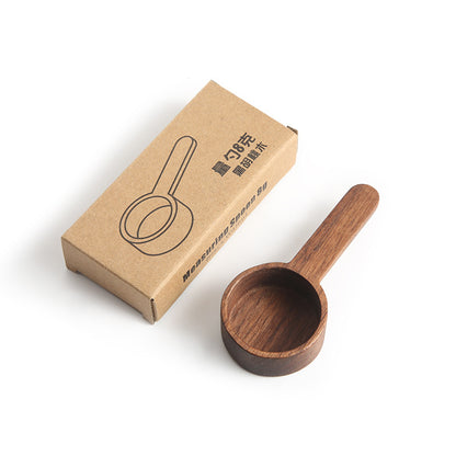 Black Walnut Solid Wood Coffee Spoon With Short Handle