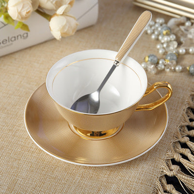 Deluxe coffee cup saucer set