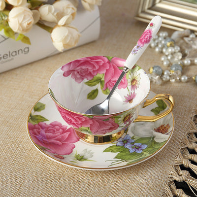 Deluxe coffee cup saucer set