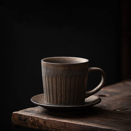 Vintage Ceramic Coffee Cup And Saucer Set