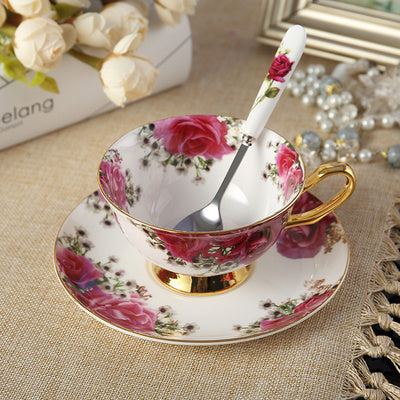 Deluxe coffee cup saucer set