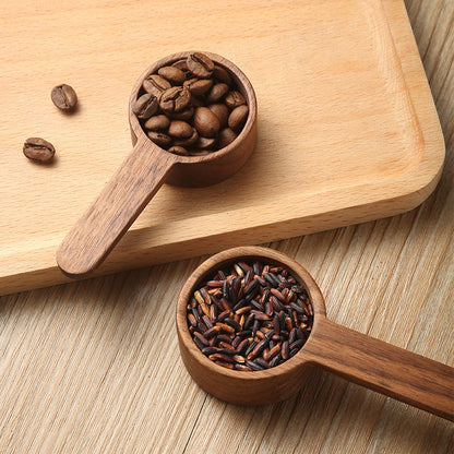 Black Walnut Solid Wood Coffee Spoon With Short Handle