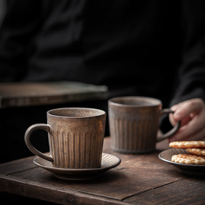 Vintage Ceramic Coffee Cup And Saucer Set