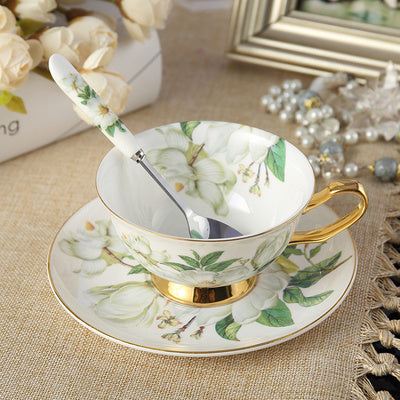 Deluxe coffee cup saucer set