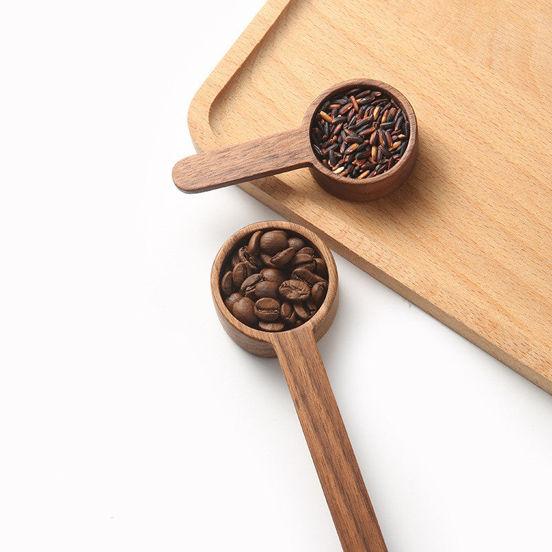 Black Walnut Solid Wood Coffee Spoon With Short Handle