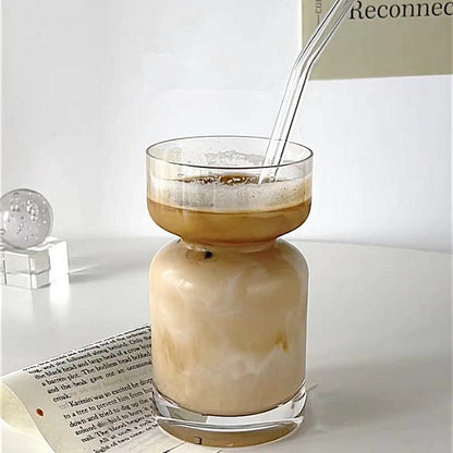 Creative Iced Latte American Style Glass Cups