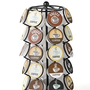 Rotating coffee capsule holder