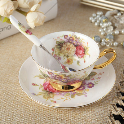 Deluxe coffee cup saucer set