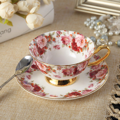 Deluxe coffee cup saucer set