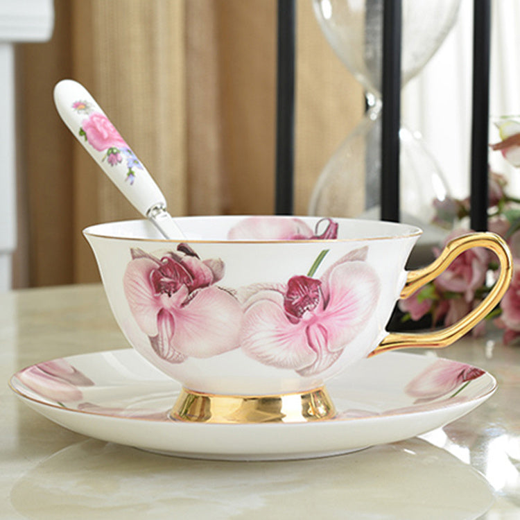 Deluxe coffee cup saucer set