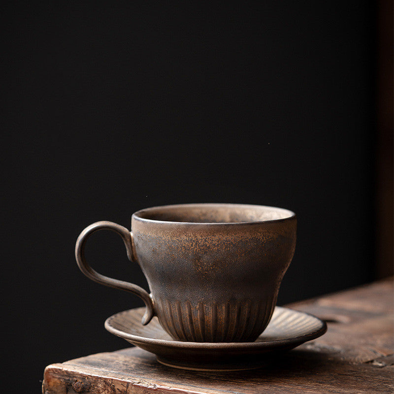 Vintage Ceramic Coffee Cup And Saucer Set