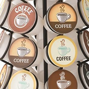 Rotating coffee capsule holder